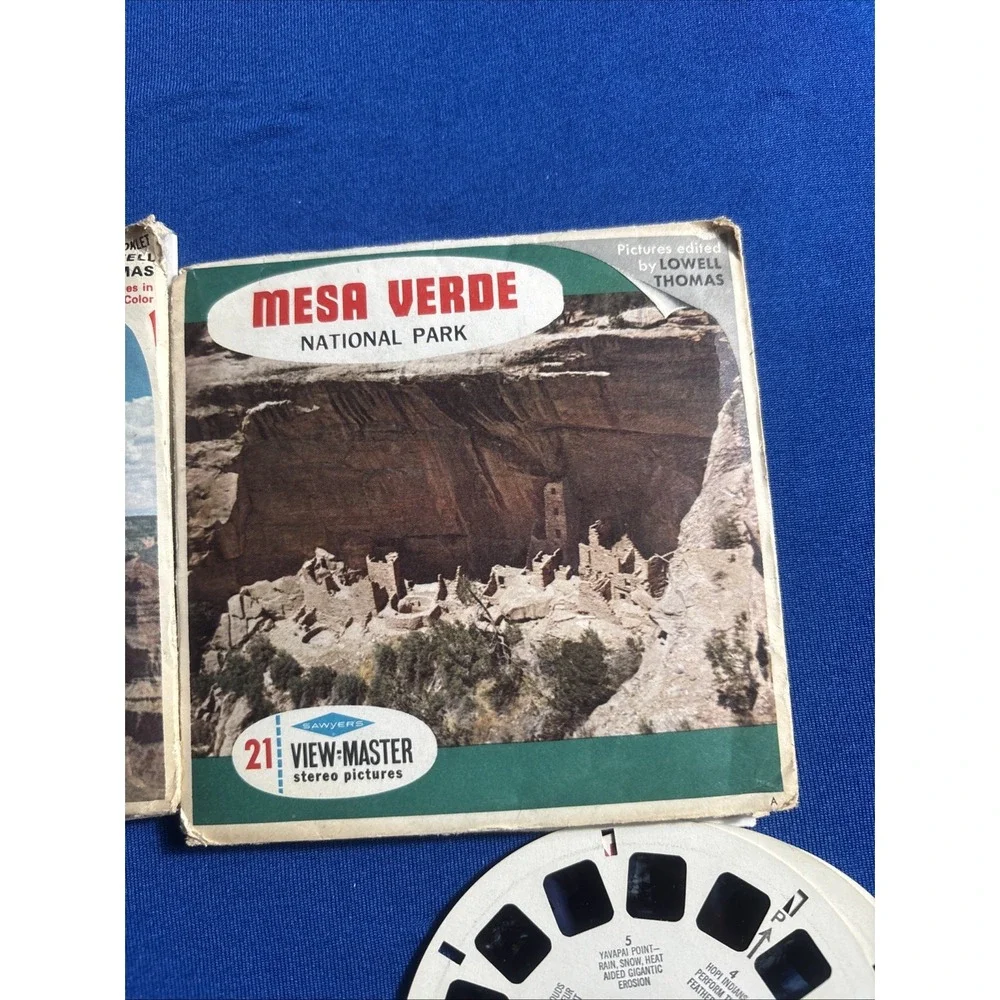 VIEW MASTER REELS A 361,GRAND CANYON Mesa Verde, Yellow Stone,Cambodia&more 19